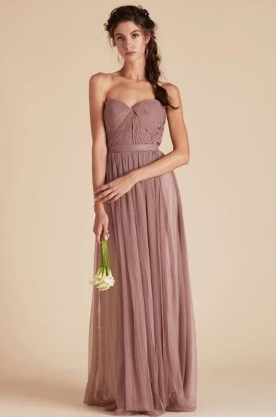 Birdy Grey Christina Sandy Taupe Convertible Dress Size Small in Sandy Taupe